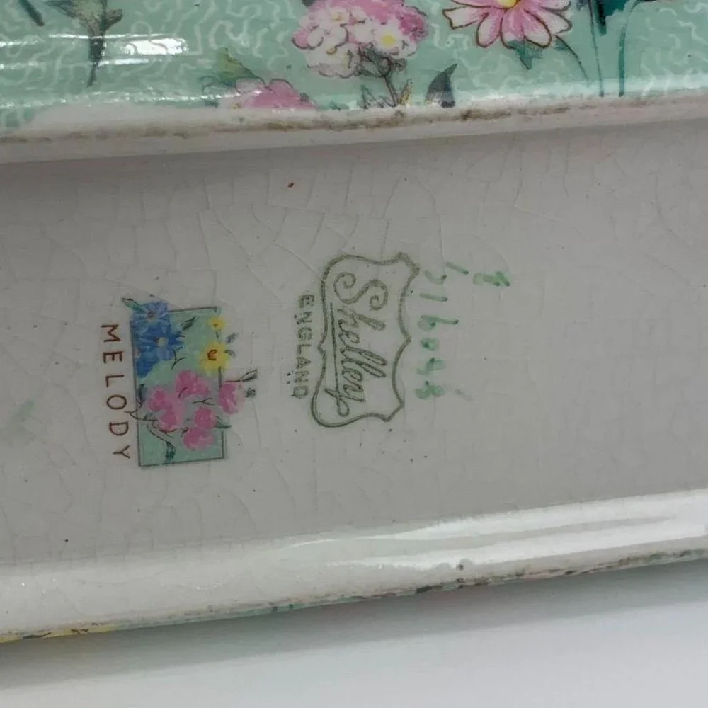 Vintage Shelley‎ England Melody Toast Rack Caddy